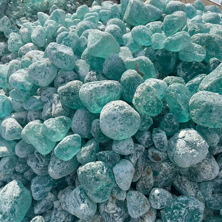 Crushed Slag Glass Rocks for Fire Pit &amp; Garden Decorative Slag Glass Stones