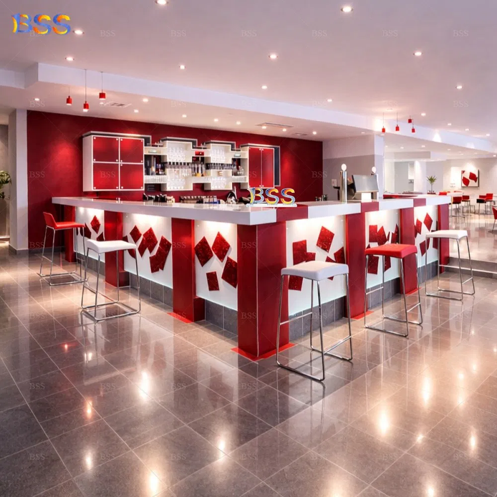 Custom Made Bar Counter Coffee Restaurant Bar for Sale Custom Corian Bar Countertop Manufacturer