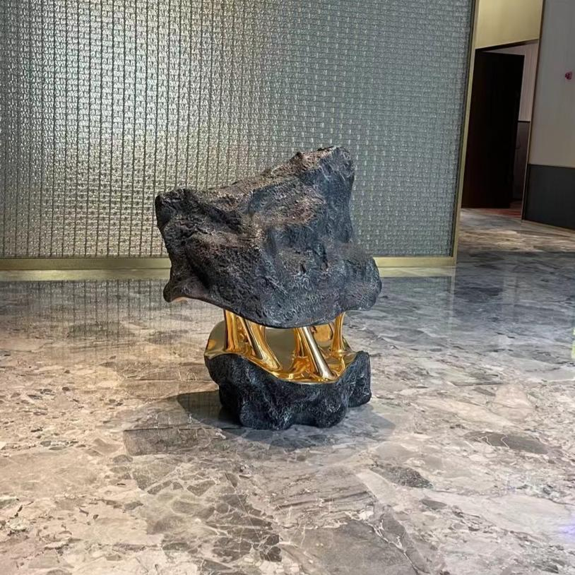 Garden Fiberglass Decorative Stone Imitation Outdoor Rock Carving