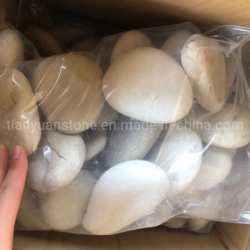Natural Loose White Pebble Stepping Stone