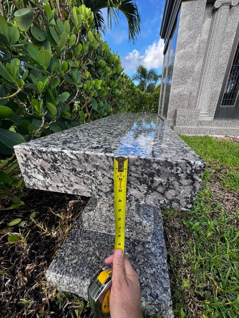 Blue Pearl Bench Detail 4
