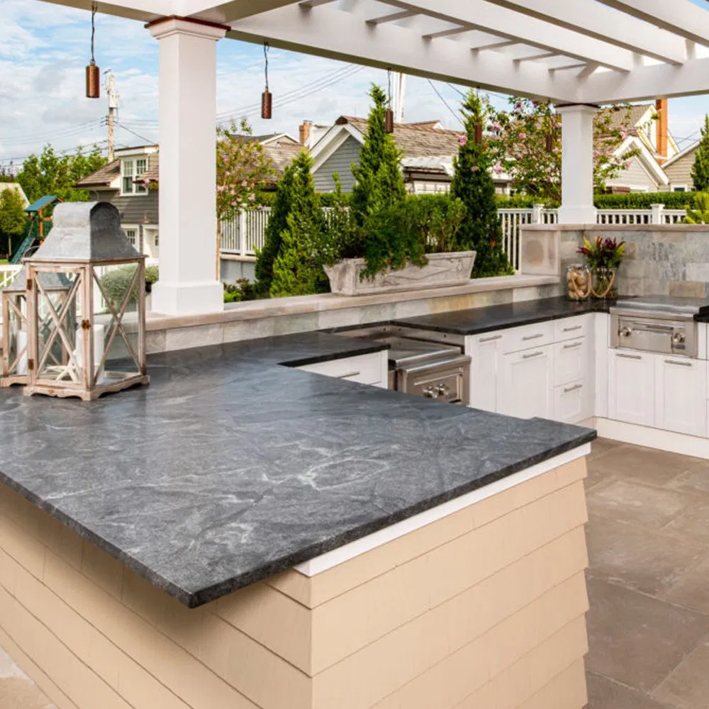 Luxury Modern Natural Light Translucent Stone Pandora Marble kitchen Countertop with Wash Basin Sink for Villa Apartment Mansions Outdoor Tabletop