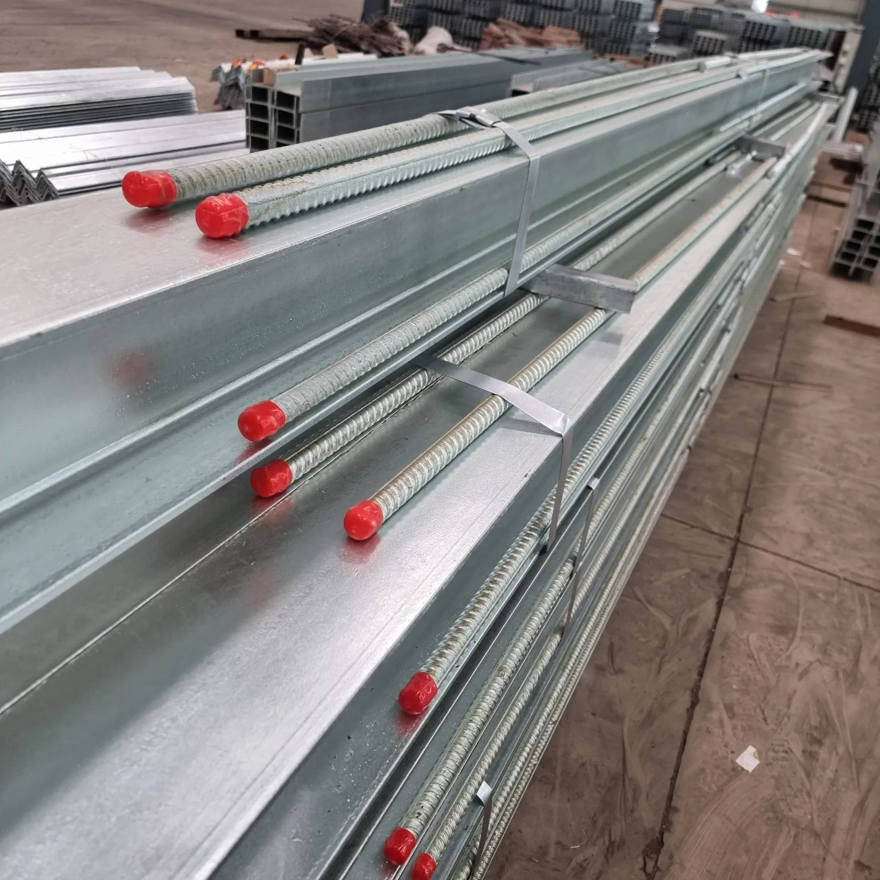 Q355/Q235 Hot DIP Galvanized Welding Retaining Wall Column Welding Rebar 100UC/ 150UC/200UC/Post