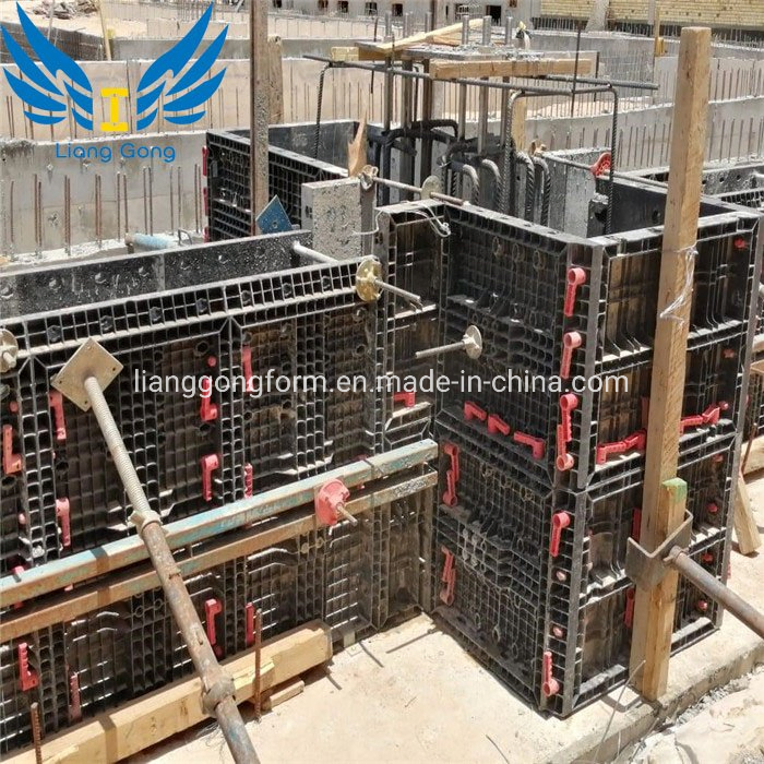 Cheap 100 Times Reusable Adjustable Plastic Column Formwork Concrete Pillar Mould Panel System for Construction