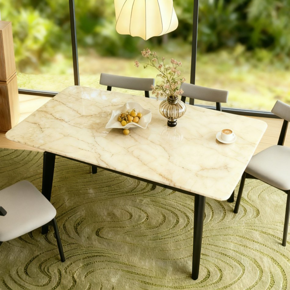 Wholesale Price Sts Tech Stone Custom Pattern Rich Tough Light Eco Dining Table