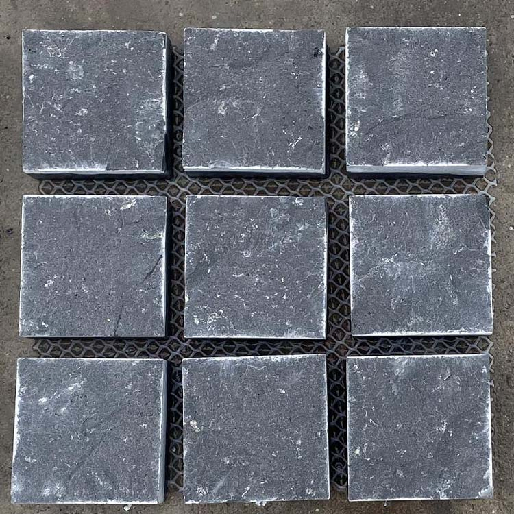All Sides Natural Split Black Basalt Cobblestone for Outdoor Pavers