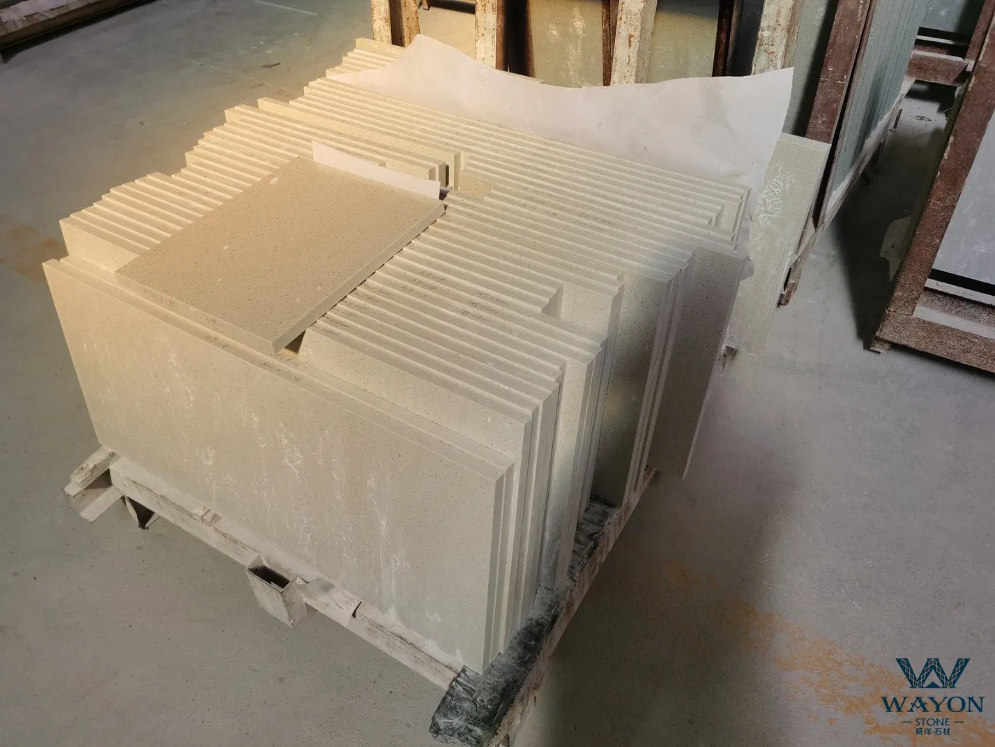 Prefabricated Quartz Kitchen Countertop and Bathroom Quartz Vanity Top