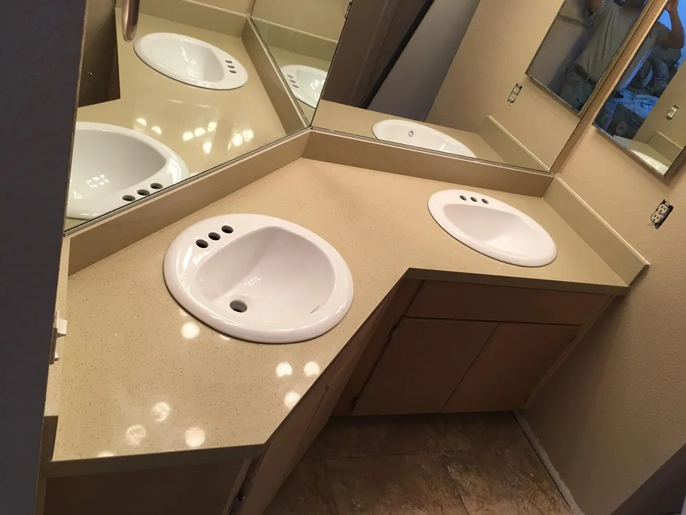 Crystal Yellow Quartz Countertop