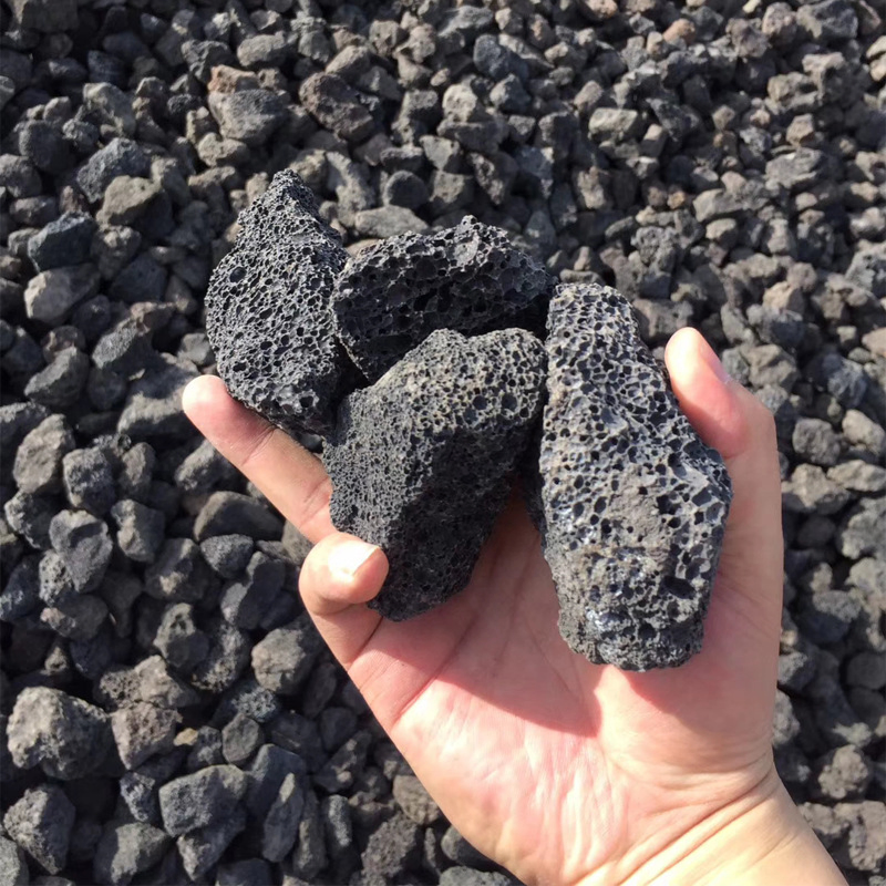Decorative Stone Big Black Lava Rocks for Landscaping Garden Mulch