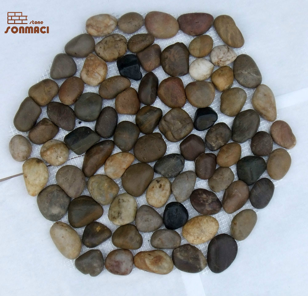 Decorative Garden Floor Paving River Pebbles Stone