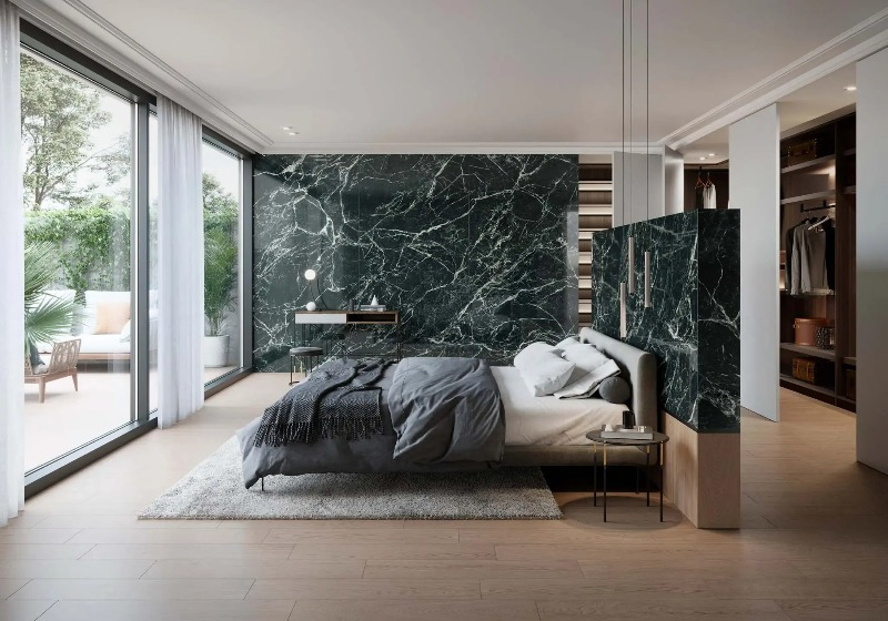 Highly Prized for Its Intense, Deep Green Background and Dramatic, Swirling Veining, Verde Alpi Serpentine for Countertops/Walls/Flooring