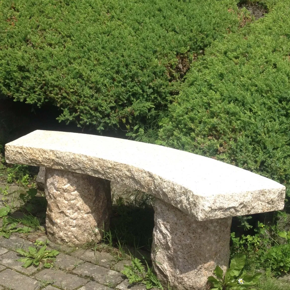 Modern Natural Stone Granite Bench Garden Furniture for Outdoor Decor