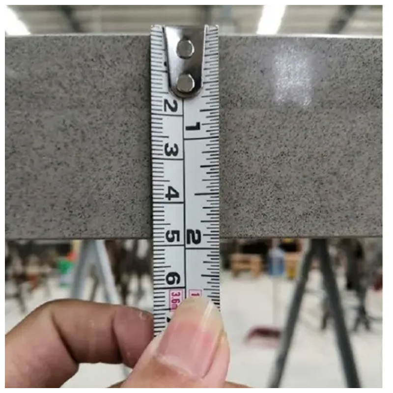 Pure Grey Quartz Bathroom Vanity Tops