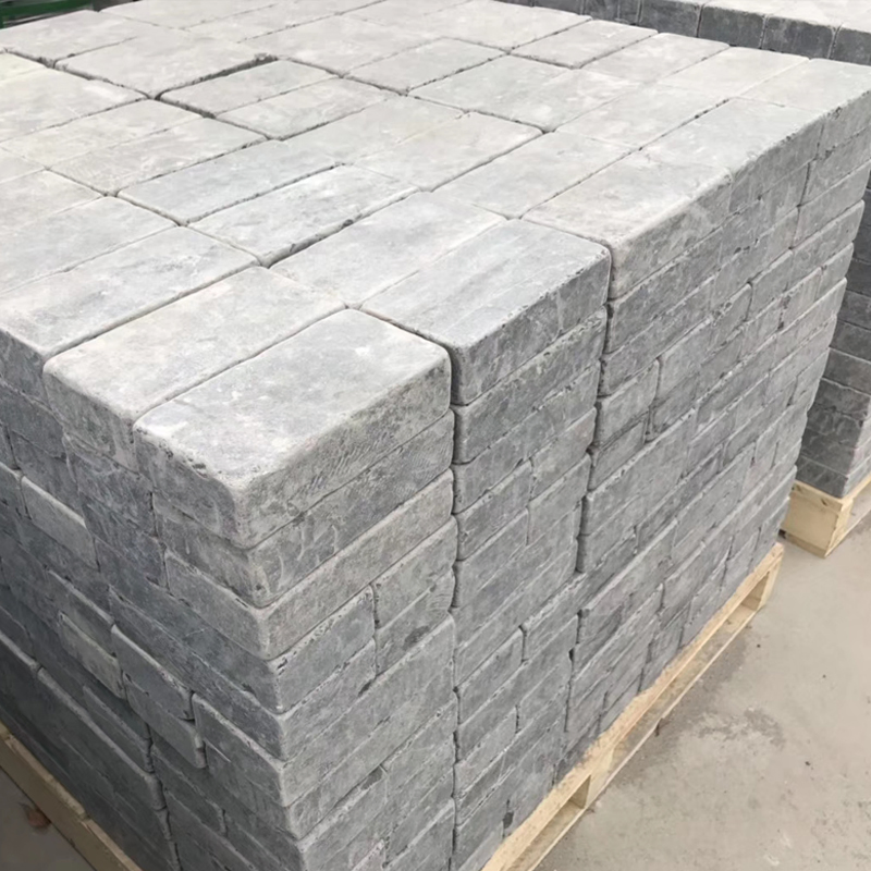 Bluestone Blue Limestone Cobblestone for Garden/Patio/Walkway Paving