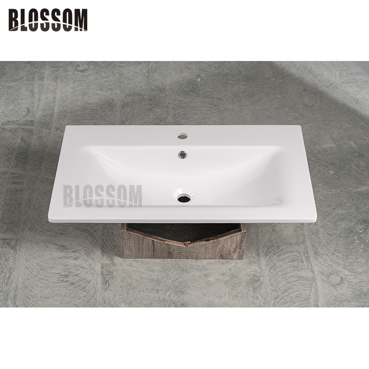 Artificial Stone Resin Bathroom Cabinet Vanity Top with Integrated Wash Basin