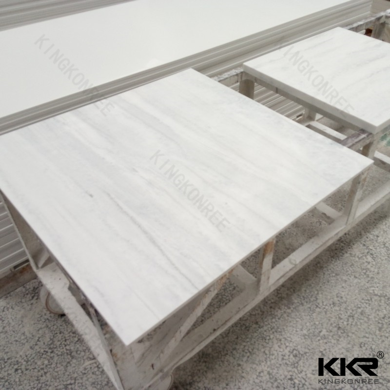 Precut Black Faux Marble Kitchen Island Countertop Made in China