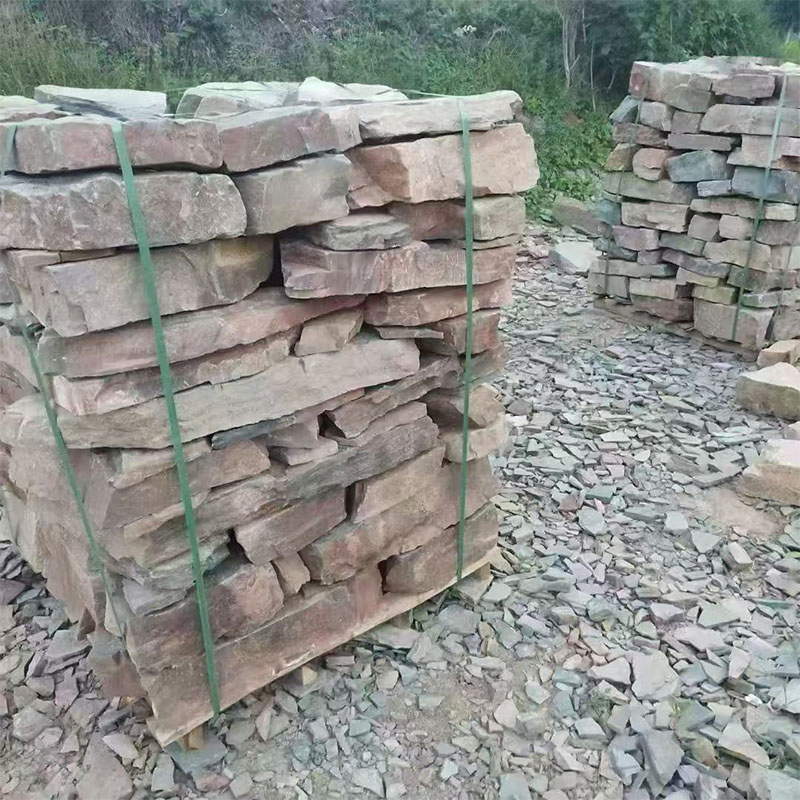Dry Stacked Fieldstone Wall Decoration Natural Stone for Retaining Wall Construction