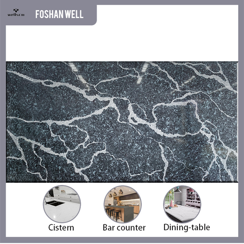 Artificial Stone Calacatta Carrara Quartz Countertops Quartz Stone for Kitchens