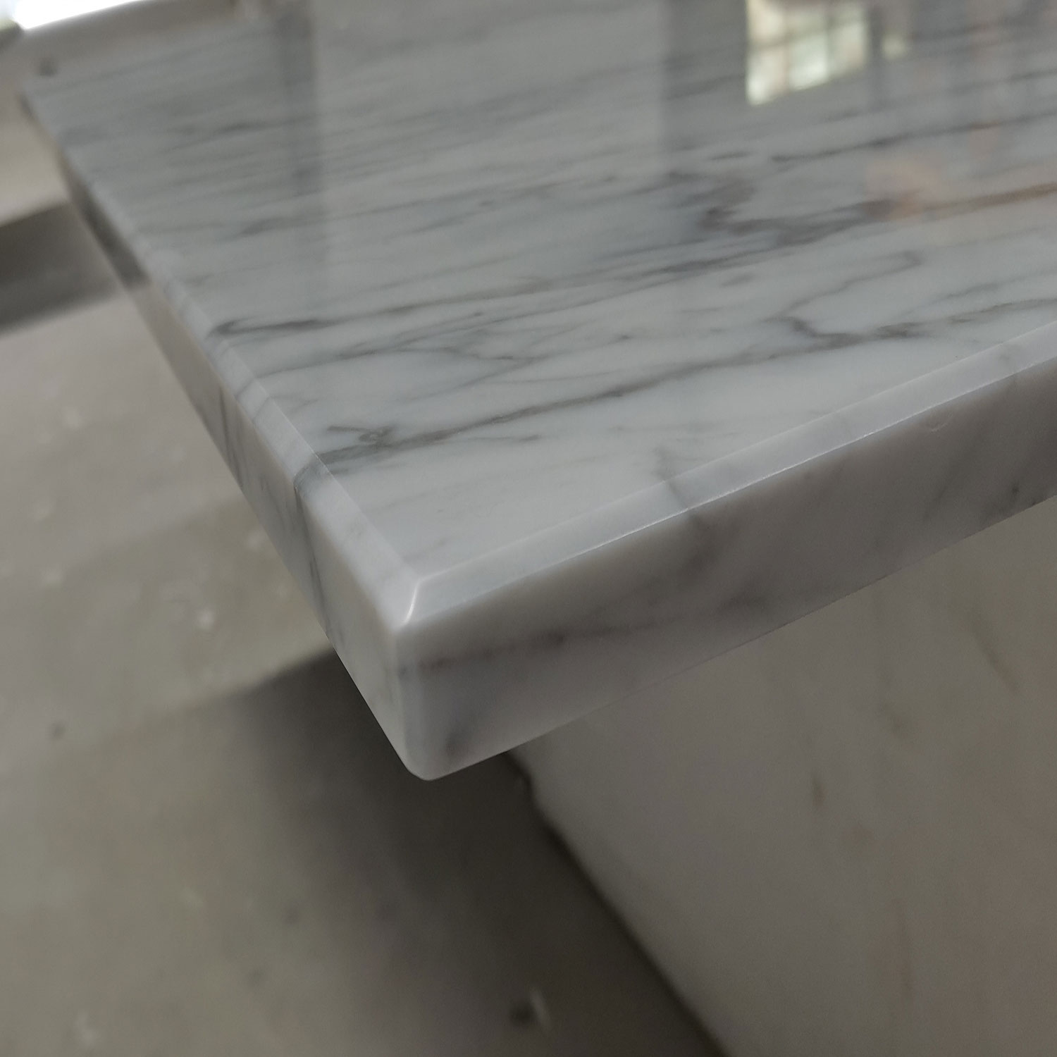 Factory Manufacture Customize Natural Stone White Bianco Carrara Marble Kitchen Countertops
