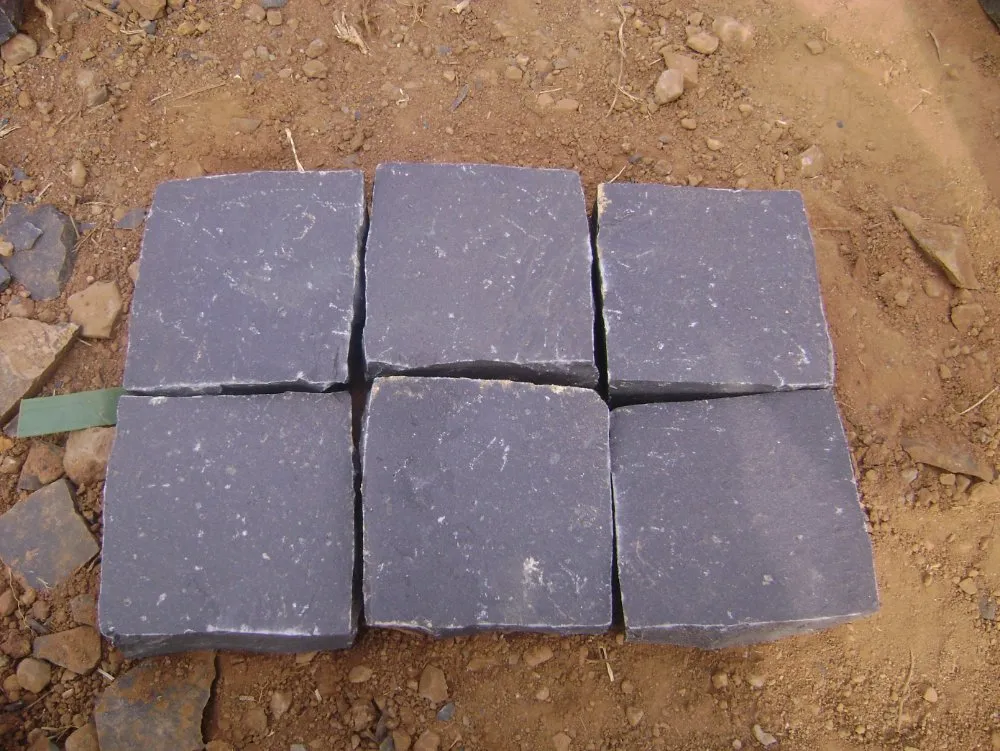 Dark Grey Granite Black Basalt Cobblestone for Paving