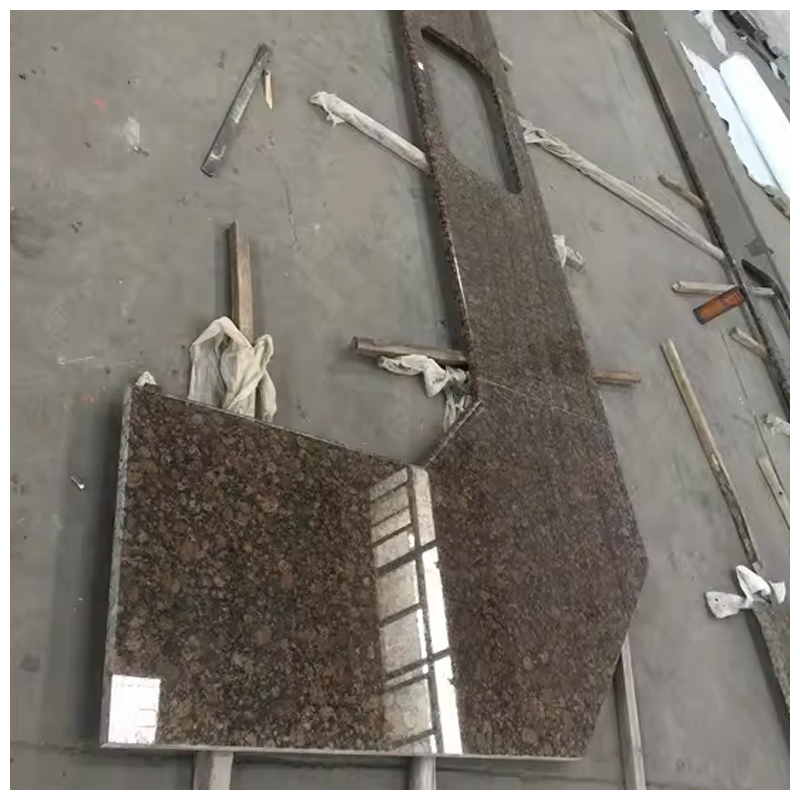 Prefab Baltic Brown Granite Kitchen Waterfall Island Top/Worktop/Bench Top/Countertop