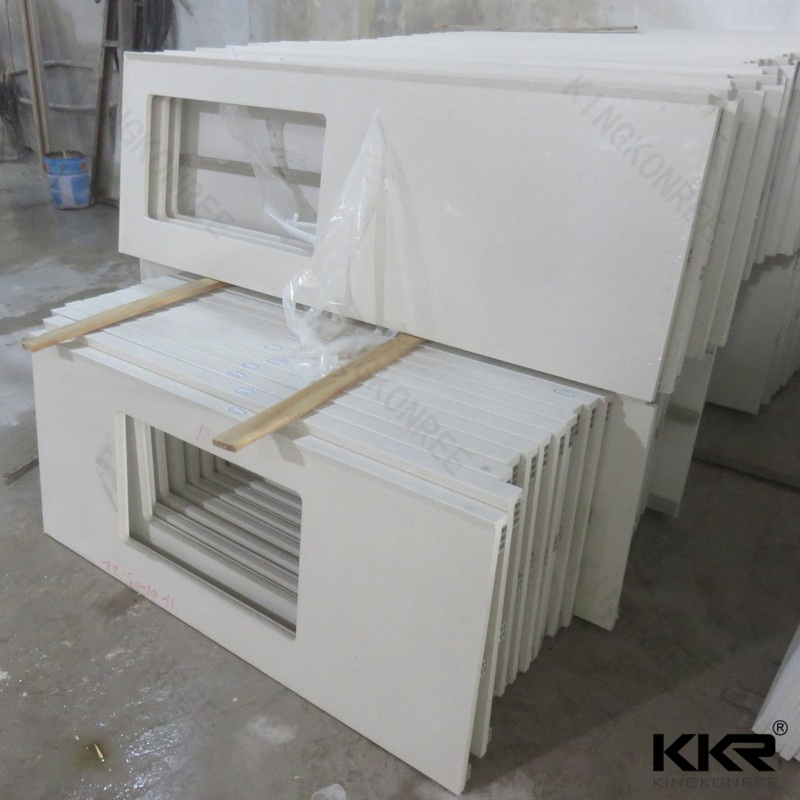 Precut Black Faux Marble Kitchen Island Countertop Made in China