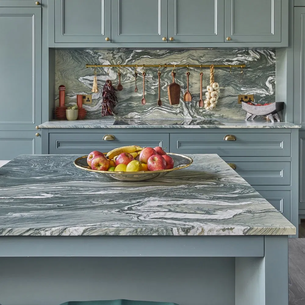 Direct From Manufacturer Natural Stone Modern Luxurious White Camouflage Marble for Kitchen Islands and Tabletops Marble Slabs outdoor Countertop