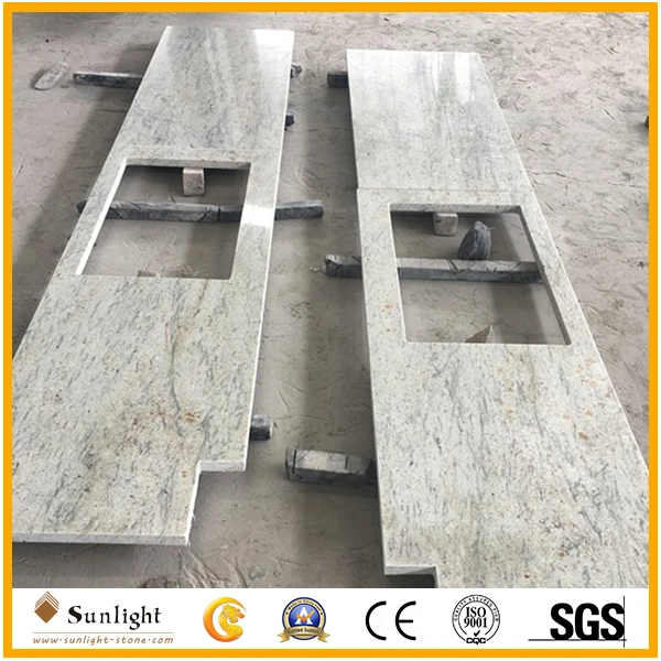Hot Sale Prefabricated River White Granite Vanity Top, Countertops