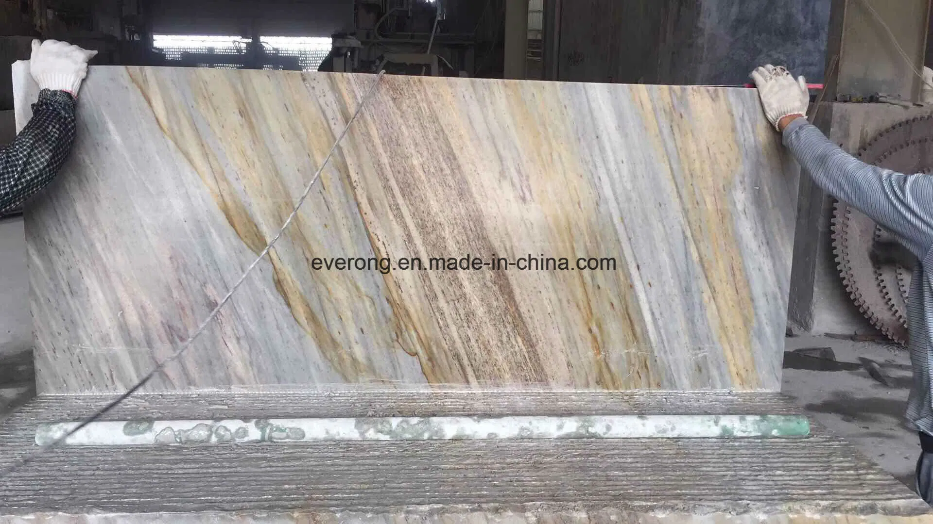 Indian Arison Gold Yellow Granite Prefabricated Countertop for Kitchen