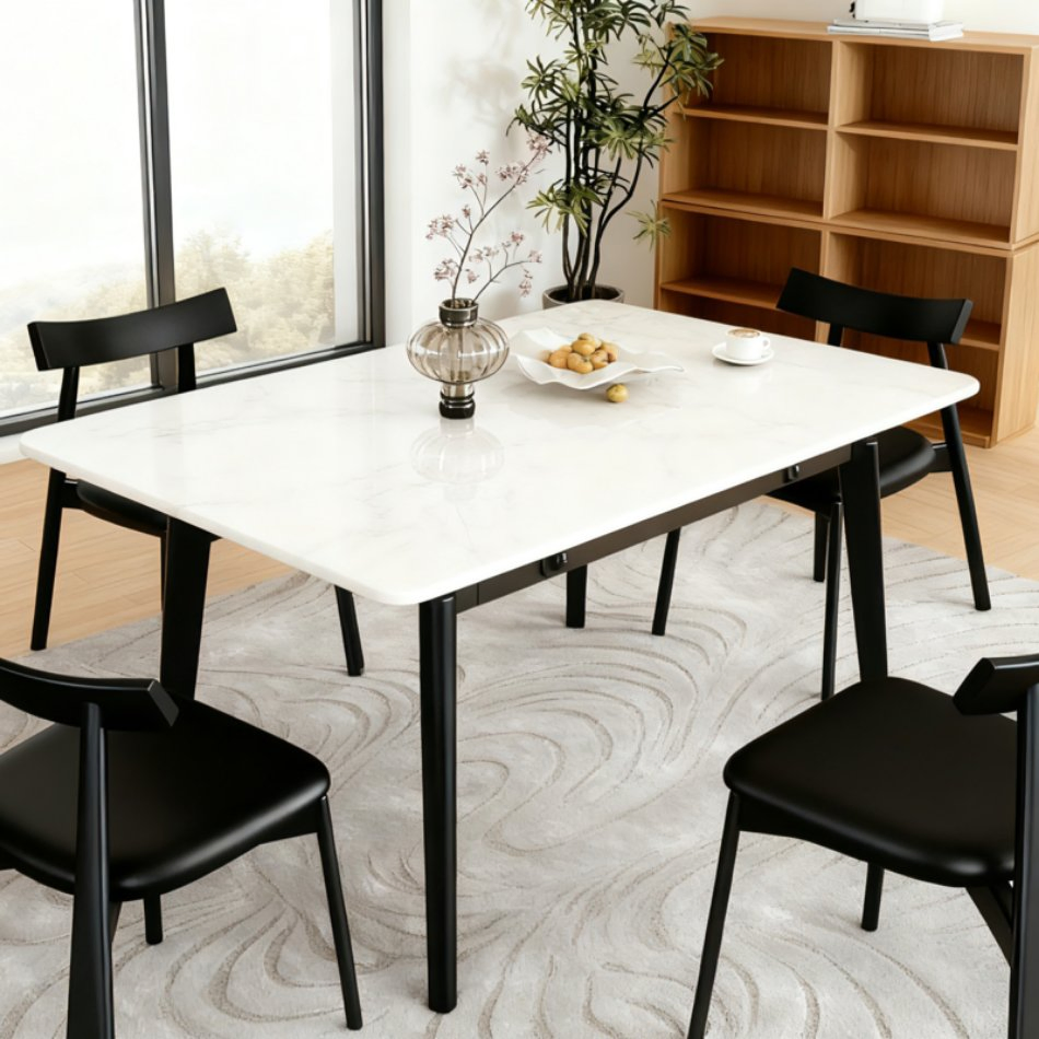 Wholesale Sts Tech Stone Customizable Pattern Rich Eco Furniture Dining Table
