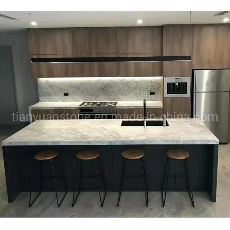 Grey Quartzite Countertop Detail