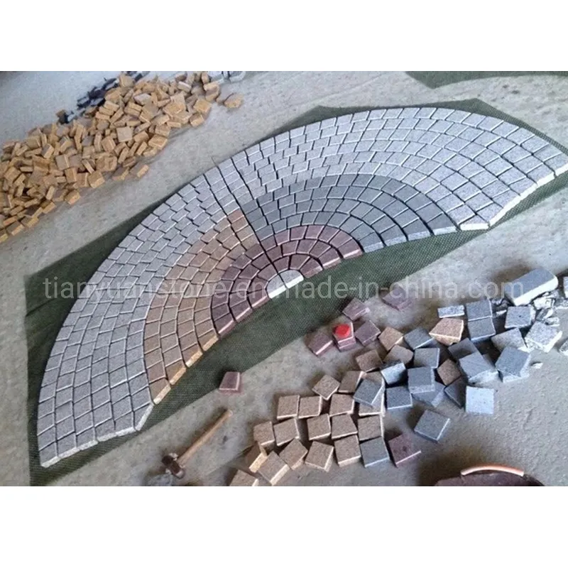 Fan Shape Stone Paving