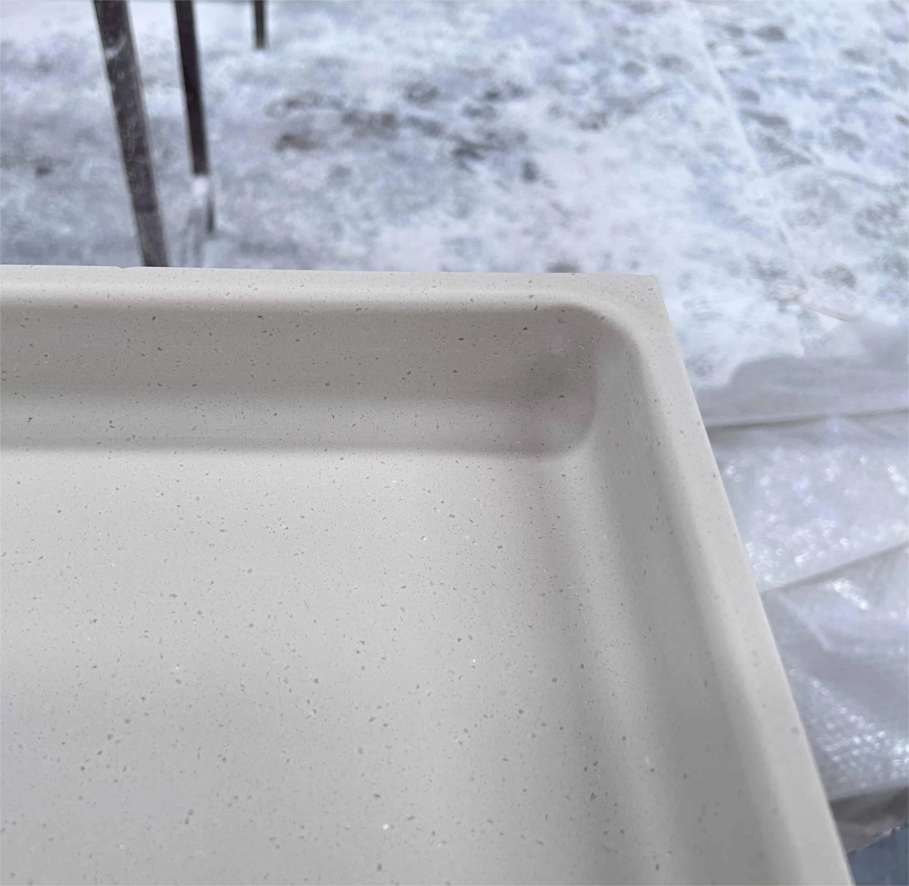 OEM Factory Custom-Made Prefab Cut-to-Size Quartz Marble Crystal Granite Solid Surface Stone Countertop Counter Top Kitchen Countertops for Commercial Projects