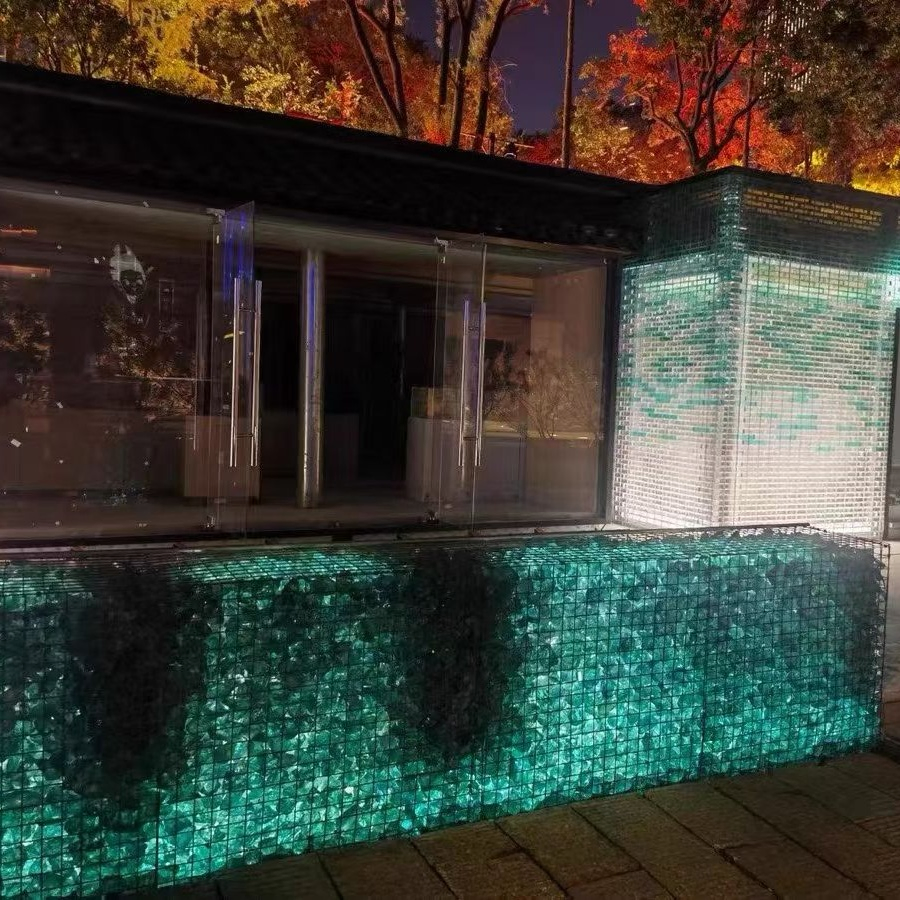 Turquoise Garden Decorative Slag Glass Rocks for Home Decoration