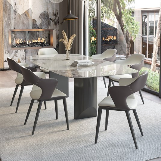 Italy Style Home Furniture Sintered Stone Dining Table with Pandora Stone Top