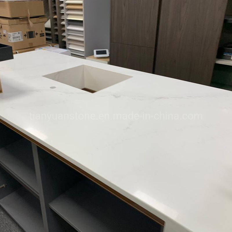Customize White/Black/Grey/Beige/Yellow/Blue Granite/Marble/Quartz Stone Kitchen Bathroom Eased/Laminate/Bullnose Bar Vanity Island Table Work Countertops