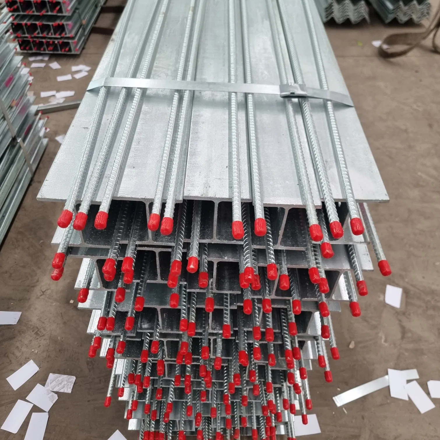 Q355/Q235 Hot DIP Galvanized Welding Retaining Wall Column Welding Rebar 100UC/ 150UC/200UC/Post