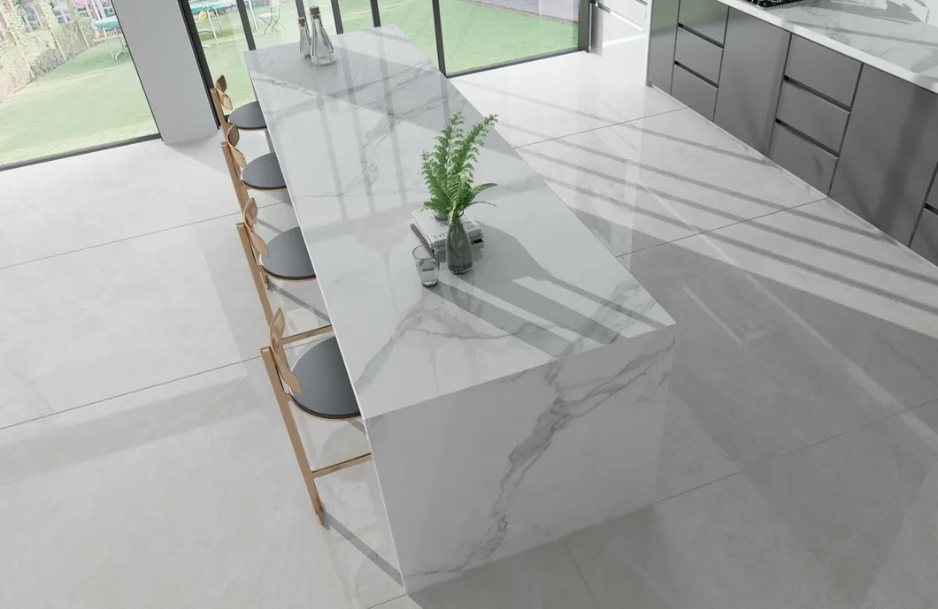 Spray White Granite Stone Tiles Countertops for Kitchen 2