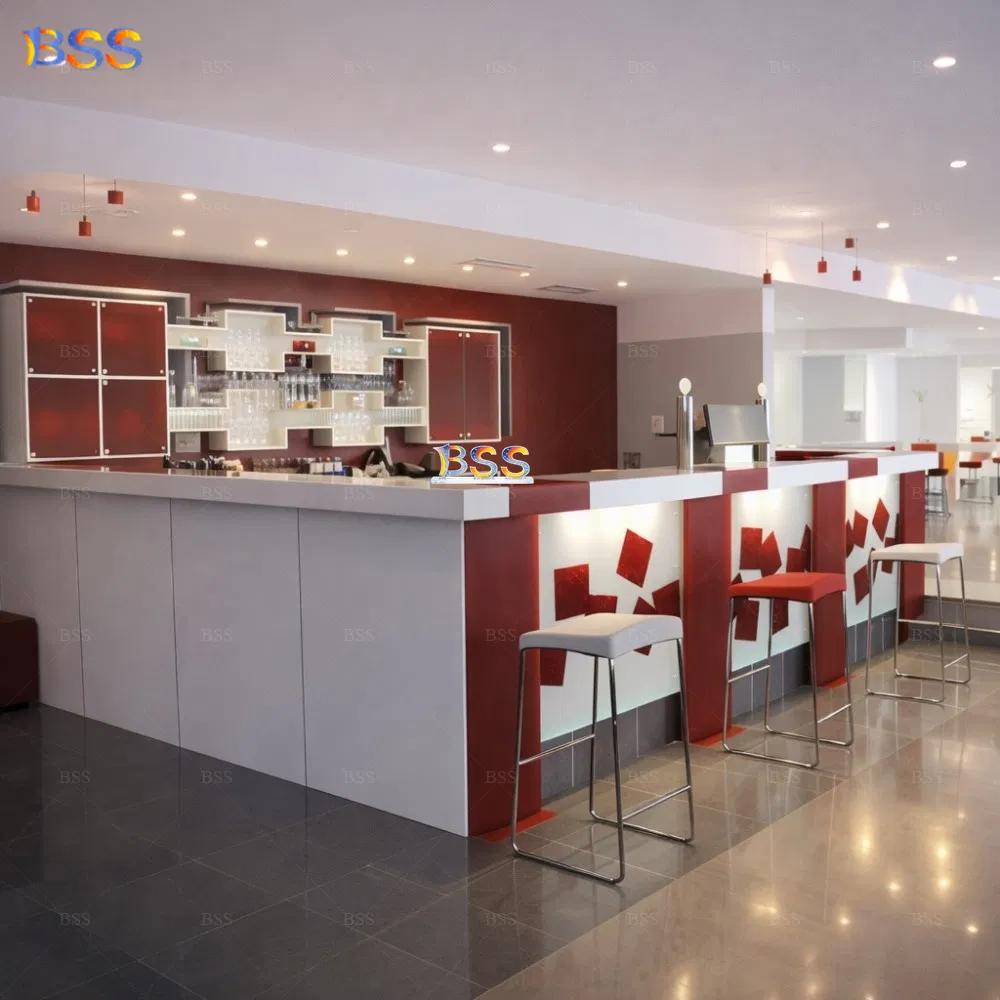 Custom Made Bar Counter Coffee Restaurant Bar for Sale Custom Corian Bar Countertop Manufacturer