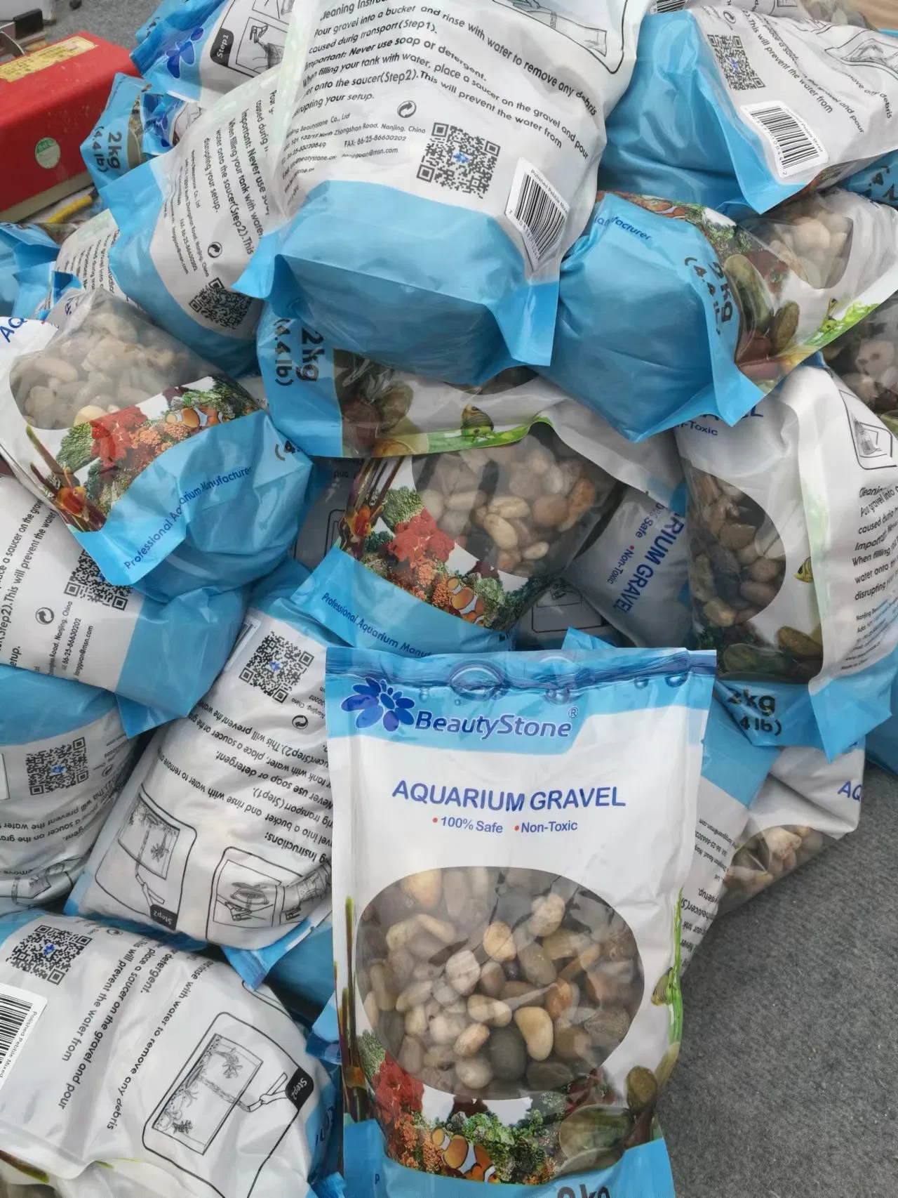 Rocks for Succulent Plants or Bonsai Garden, Bulk Bag – White Decorative Gravel Pebbles for Plants