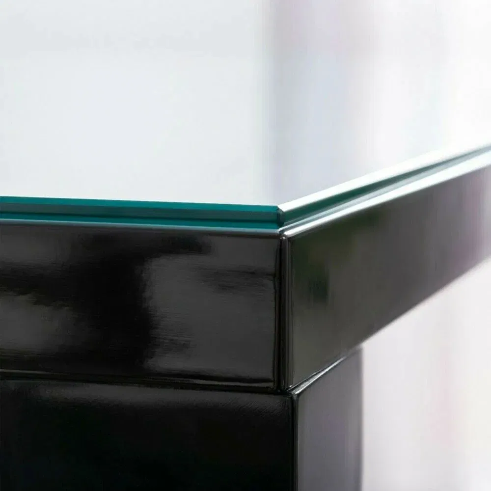 Thick Bevel Polished Square Tempered Glass Table Top for Kitchen Outdoor Countertops