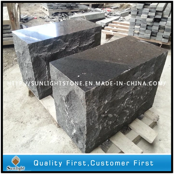 Natural Black Granite Paving Stepping Block Stone G684 for Garden/Patio