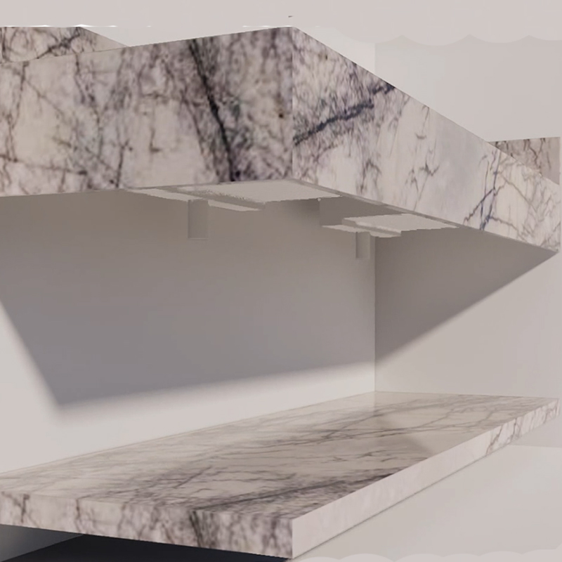 2025 Lilac White Marble Slab Sink for 48 Inch Bathroom Vanity Tops Desk Backsplash