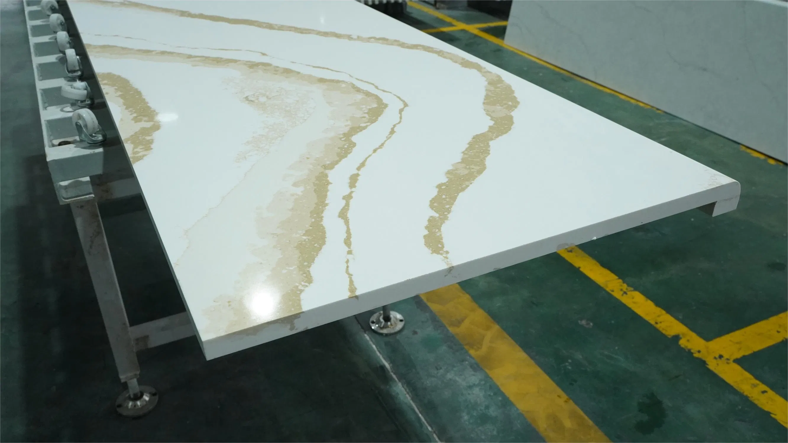Prefabricated Countertop Quartz Slab Kitchen Tops Table Surface Factory