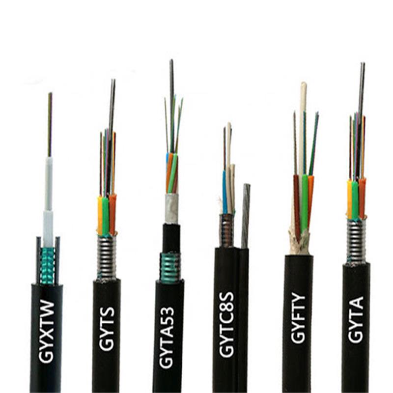 Outdoor Singlemode Aerial Or Duct Use 12 - 288 Cores Armoured Optical Fibre Cord GYTA Fiber Optic Cable