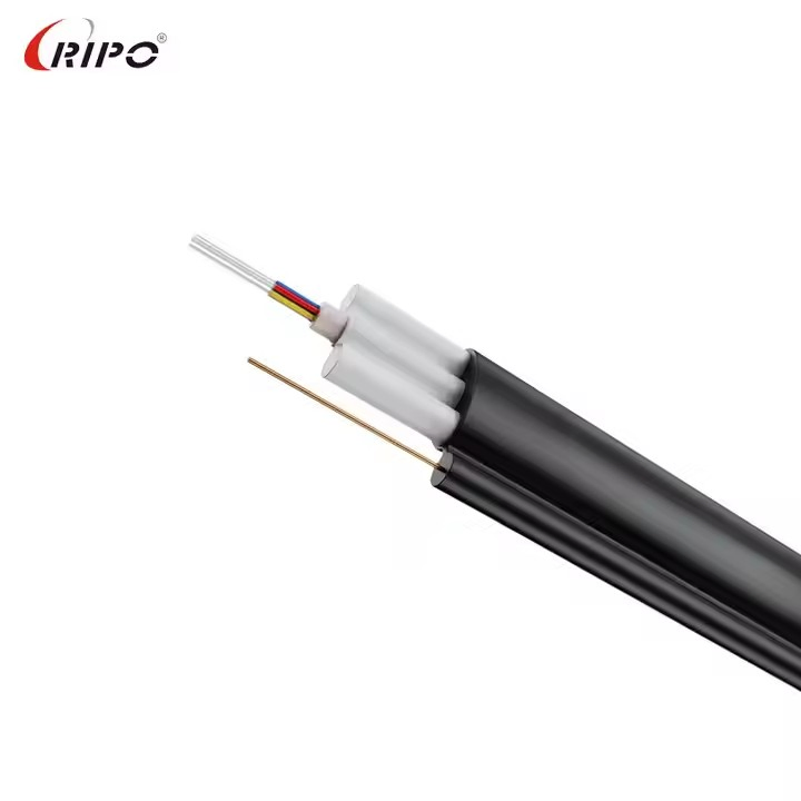 Fttp Flat Drop 1-24 Core Fiber Optic Cable for Aerial/Underground