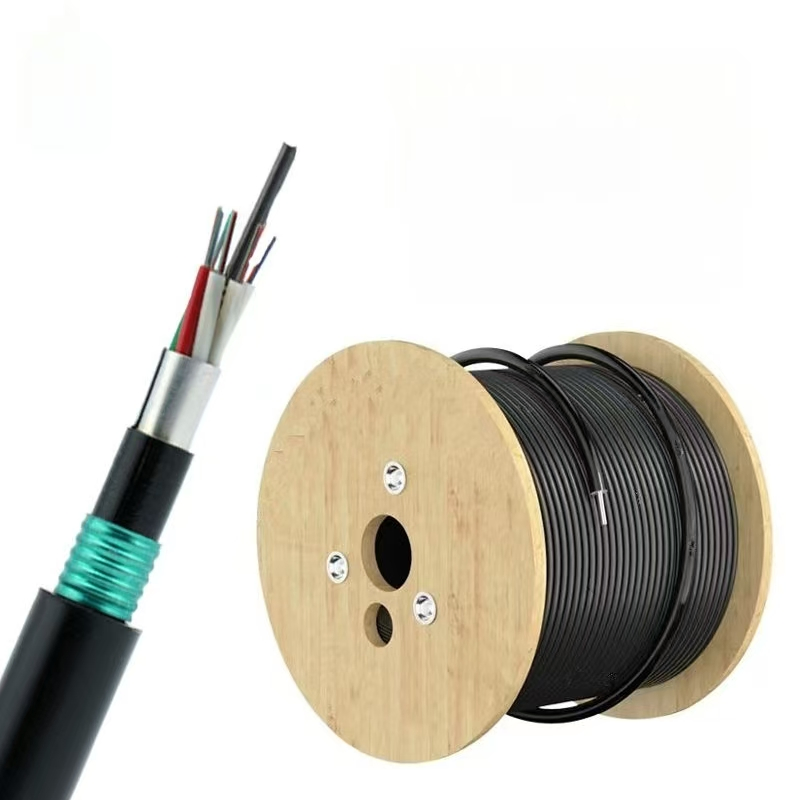 Armored Single Mode Direct Buried Outdoor GYTA53 Fiber Optic Cable for Telecom Industrial Residential Network