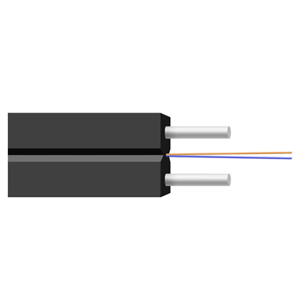 Convenient Operation FTTH Bow Type Drop Fiber Optic Cable (FRP or steel wire strength unit) Gjxh GJXFH