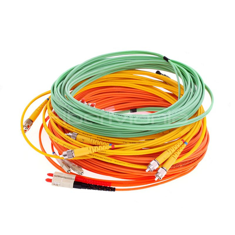 LC to SC Duplex OS2 Single Mode Armored Fiber Optic Patch Cable 9/125 LSZH Indoor for FTTH Data Center Telecom LAN Network Cabling