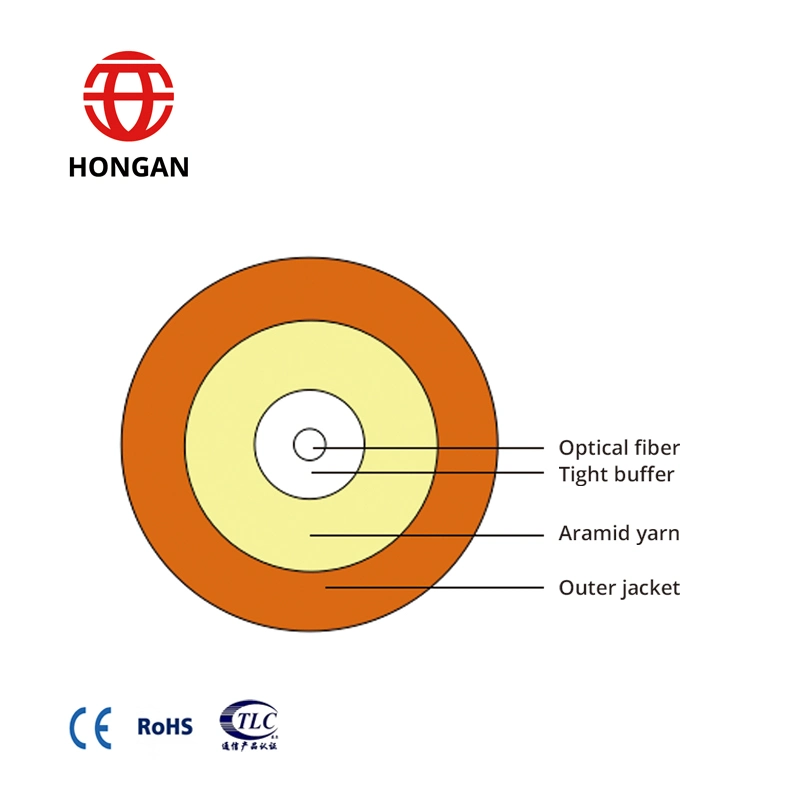 Indoor Multi-Core Round Tight Buffered Fiber Optic Cable